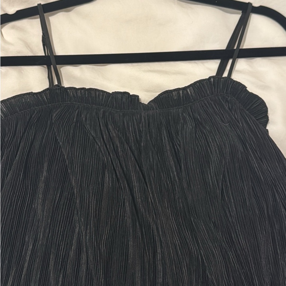 Madewell Black Pleated Tank Top